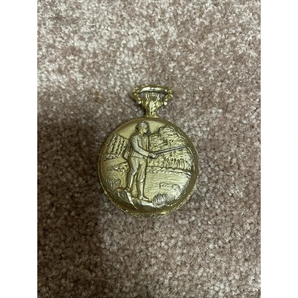 Pierre Jacquard 17‎ Jewels Electra Pocket Wind Watch Swiss Made Fisherman Vtg 70
